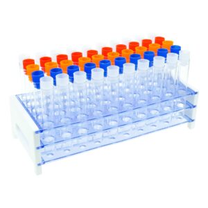 50 pcs test tubes with test tube rack 16x100mm (10ml) plastic test tubes with caps for scientific experiments party decoration liquid storage candy storage