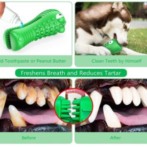 Dealhub Dog Chew Toy, Natural Rubber Dog Toothbrush Aggressive Chewers, for Medium to Large Dogs, Squeaky Dog Toy, Extremely Durable Dog Toy