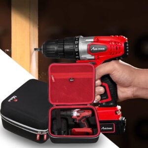 Mchoi Hard Portable Case Fits for Avid Power 20V MAX Lithium Ion Cordless Drill Set, 3/8 inches Keyless Chuck,Variable Speed, 16 Position and 22pcs Drill/Driver Bits, CASE ONLY