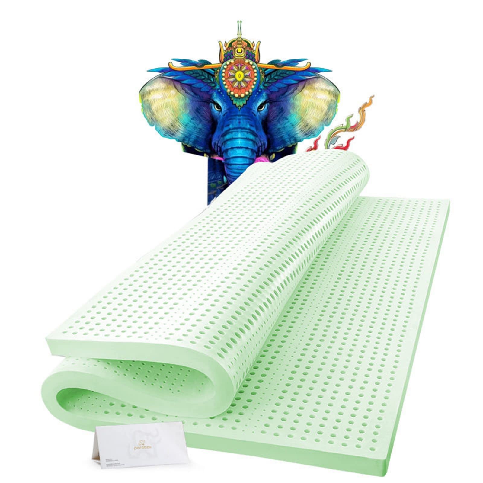 xqwz 75Mm Thick Green Breathable Latex Mattress Foldable Floor Tatami Adults Thick Comfortable Soft Sponge Mattress Topper Qiaoqiaoqiao10.30