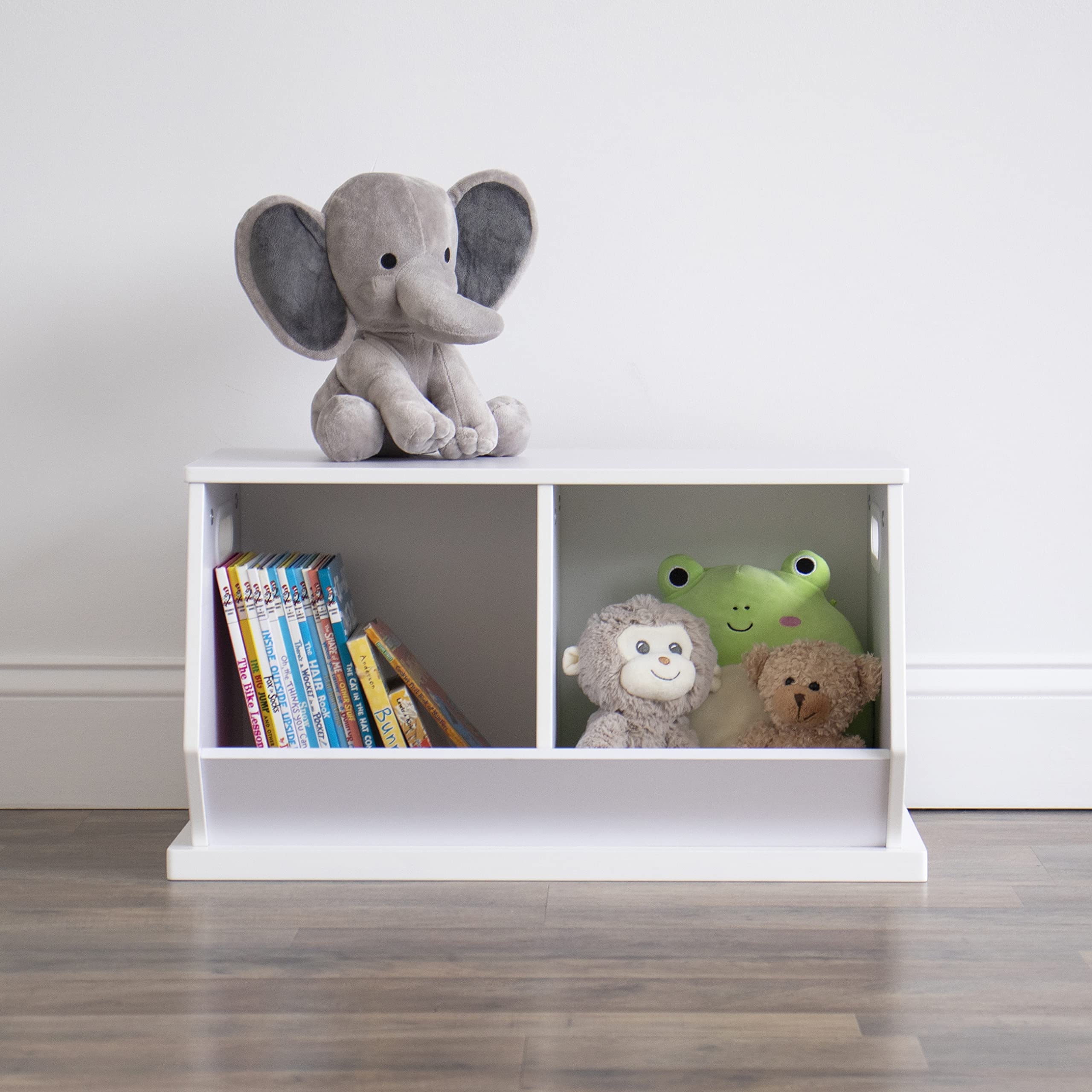 Humble Crew Wood Toy Storage Cubby and Kids Bookcase