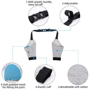 Yealay Dog Recovery Front Legs Sleeve Soft Padded Dog Elbow Brace Pet Leg Wounds Protector Dog Short Pants for Small Medium Dogs (L)