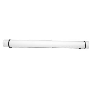 Poster Tube Expandable Large Capacity Waterproof Antishock Portable Document Poster Tube for Storage(White)