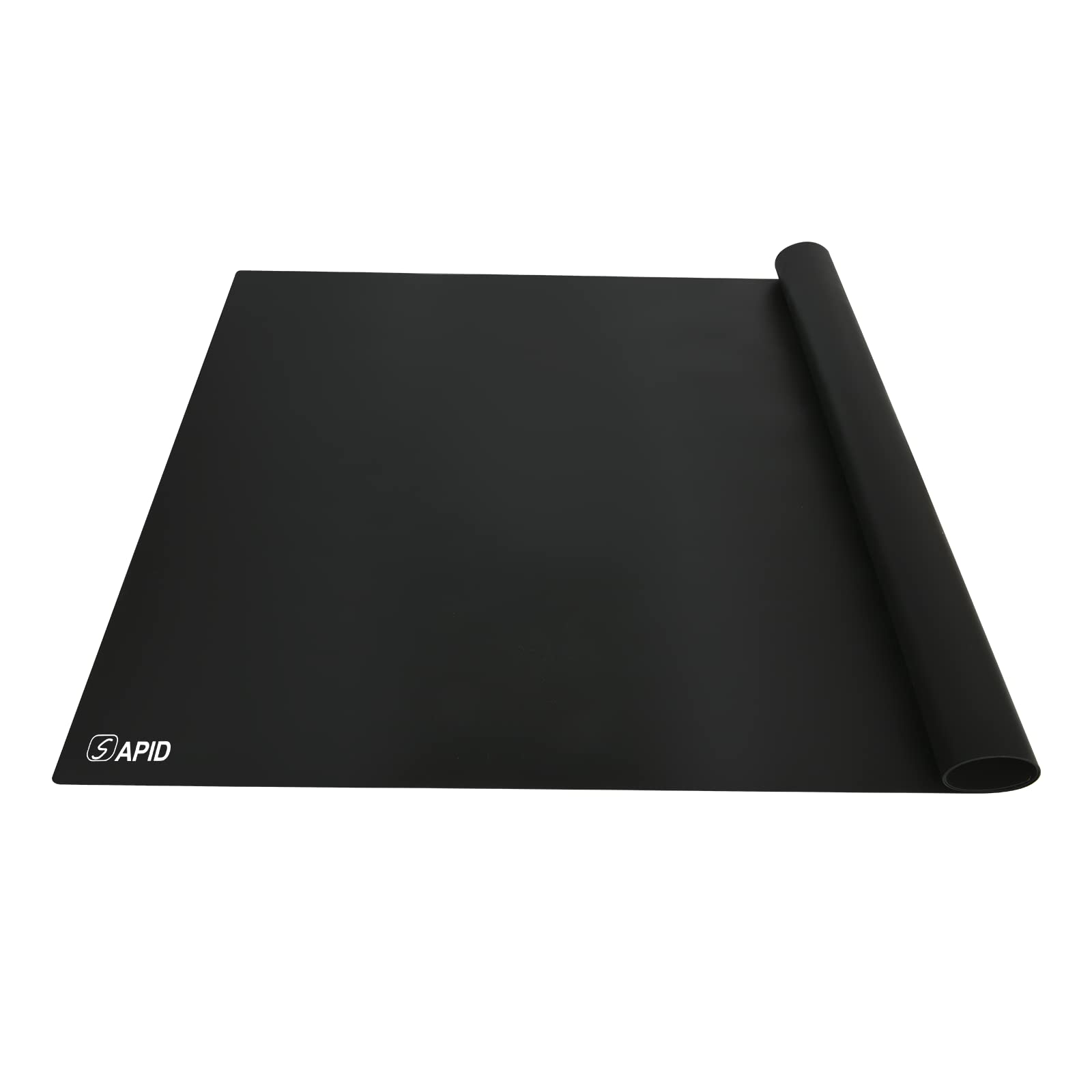 Extra Large Silicone Mat 36" x 24" Place Mats, Heat Resistant Mat for Kitchen Countertop Protector, Thick Placemats Washable Silicone Mats for Kitchen Counter Mat Dining Table Mat, Black, Sapid