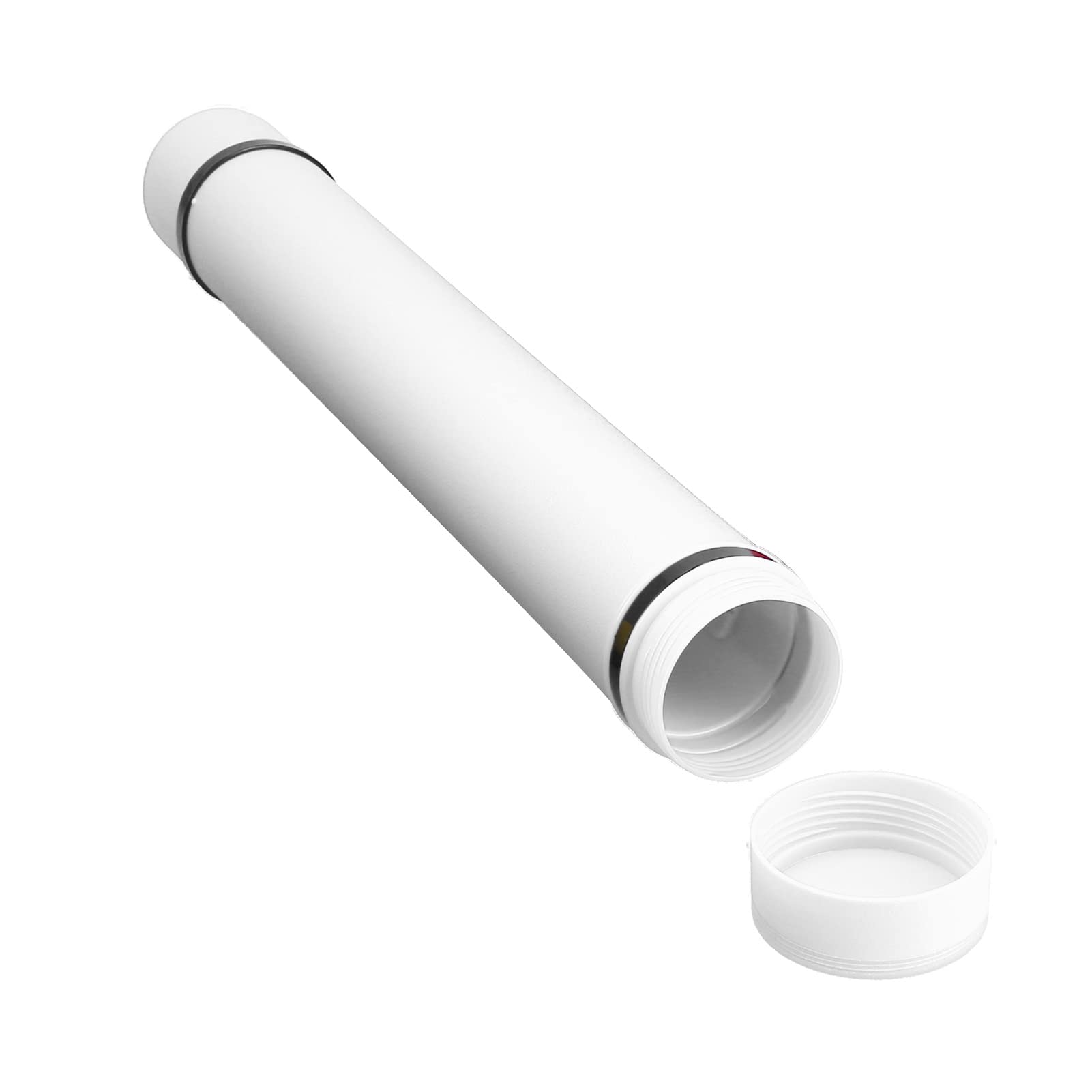 Blueprint Tube, Poster Storage Tube Waterproof Moistureproof Large Capacity Environmentally Friendly Plastic with Strap for Outdoor for Storage for Travel(White)