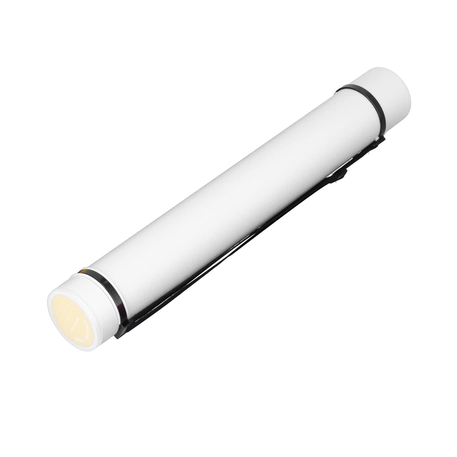 Poster Tube Expandable Large Capacity Waterproof Antishock Portable Document Poster Tube for Storage(White)