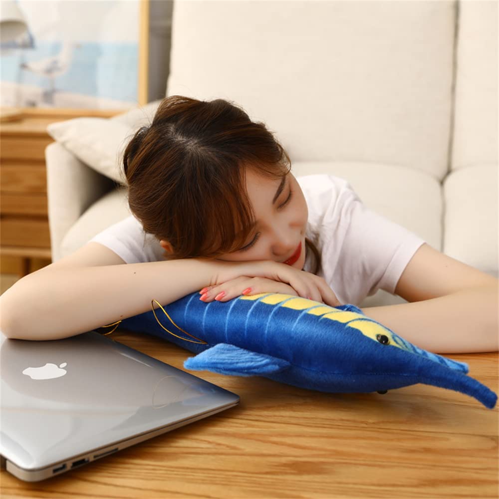 pangcangshu Big Size Simulation Fish Toys Stuffed Soft Plush Blue Marlin Makaira Mazara Pillow Toys for Kids Girls Birthday Toys Easter, Thanksgiving, Christmas, New Year's Gifts(Blue, 60cm/23inch)