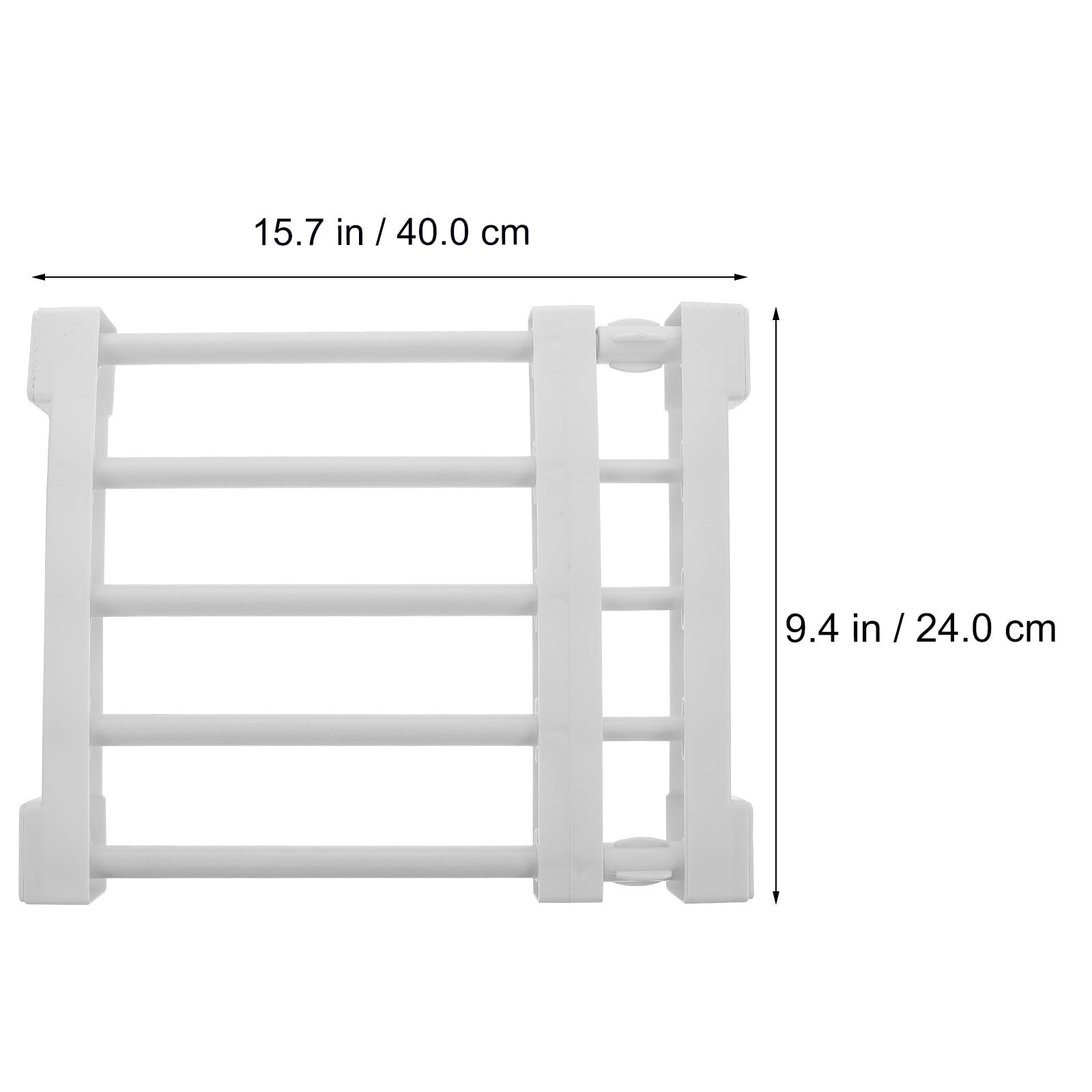 Expandable Closet Tension Shelf Rod: Heavy Duty Storage Rack Adjustable Organizer DIY Divider Separator Separator for Cabinet Wardrobe Cupboard Kitchen Bathroom