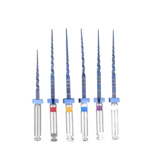 6pcs s1-f3 endodontics files heat acticated niti engine use super rotary file 21mm/25mm endo file (25mm)