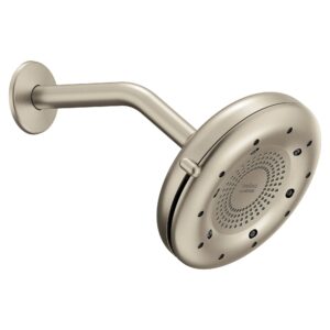 moen n400r0bn quattro rainshower showerhead with four unique shower experiences, brushed nickel