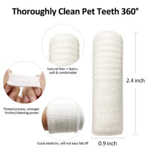 Dog Toothbrush Cat Toothbrush Fingers Toothbrushs for Dog Cat 8 Pack Dog Tooth Brushing Kit Teeth Cleaning, Suitable for Small Pets, Cat and Dog Dental Care, 1 Set for 2 Fingers, Includes 4 Sets