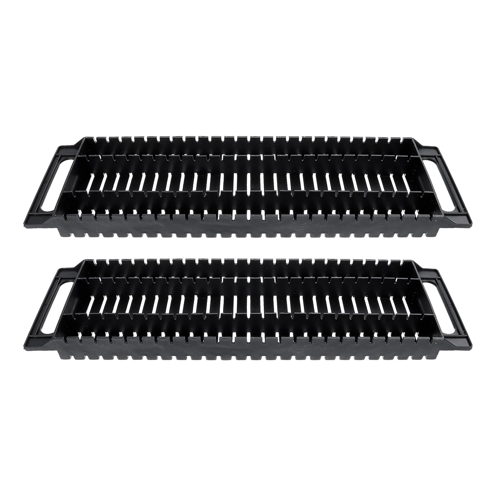 UKCOCO PCB Tray Black Plastic ESD Rack PCB Board Rack Storage Stand: 2pcs Turnover Holder Bracket Circuit Frame Board Holder Welding Stripe Rack Static- Bar Frame ESD Shelf