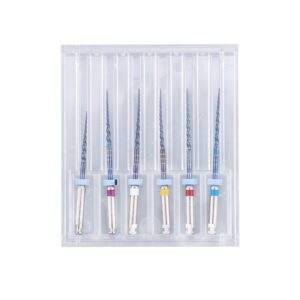 6Pcs S1-F3 Endodontics Files Heat Acticated NiTi Engine Use Super Rotary File 21mm/25mm Endo File (25mm)