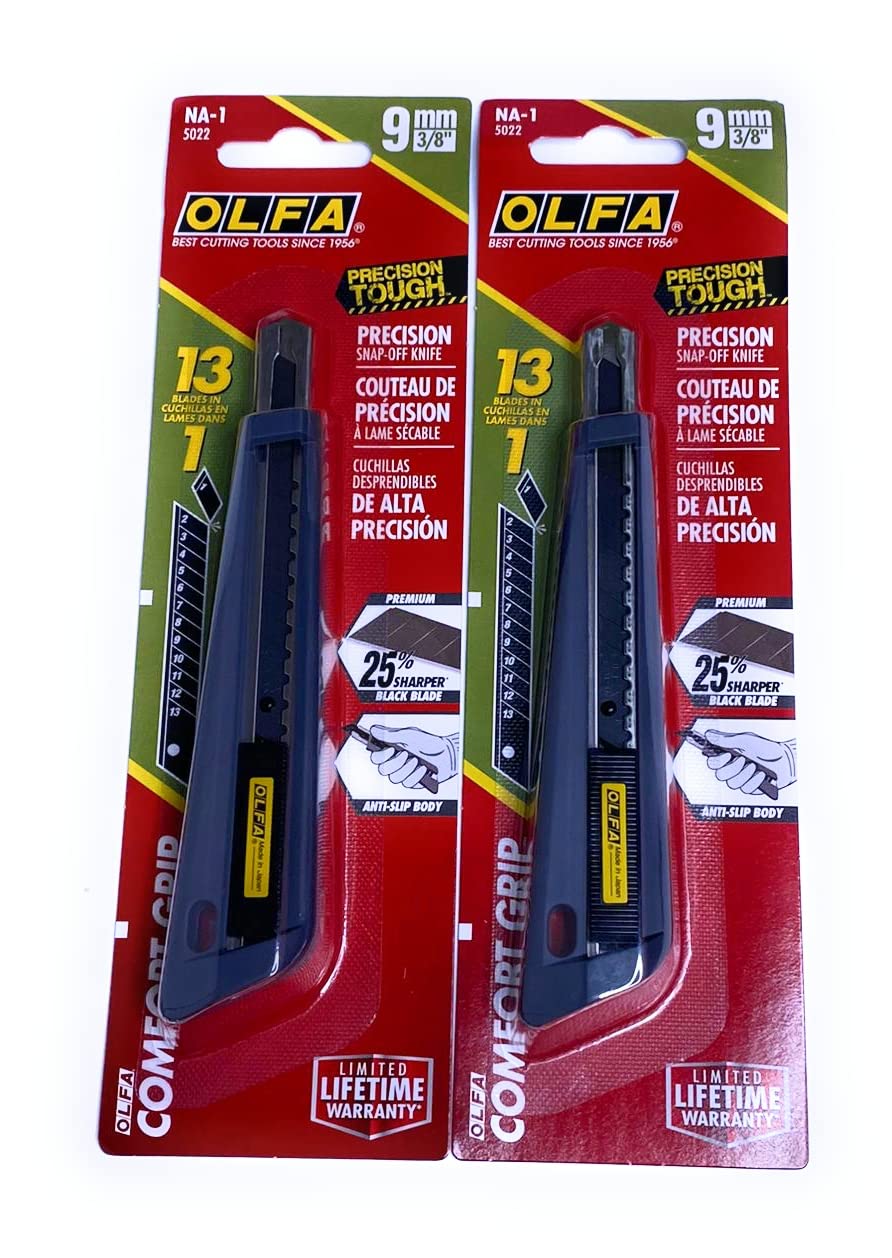 Olfa NA-1 HandSaver Cushion Grip Cutter (2 Pack)