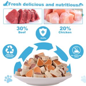 Pawant Soft Dog Training Treats for Small Dog, Puppy Snacks Beef and Chicken Sushi 1 lb/454g