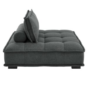 Modway Saunter, 5-Piece Sectional Sofa, Gray