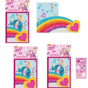 Unique JoJo Siwa Birthday Party Supplies Bundle Pack includes 24 Party Invitations