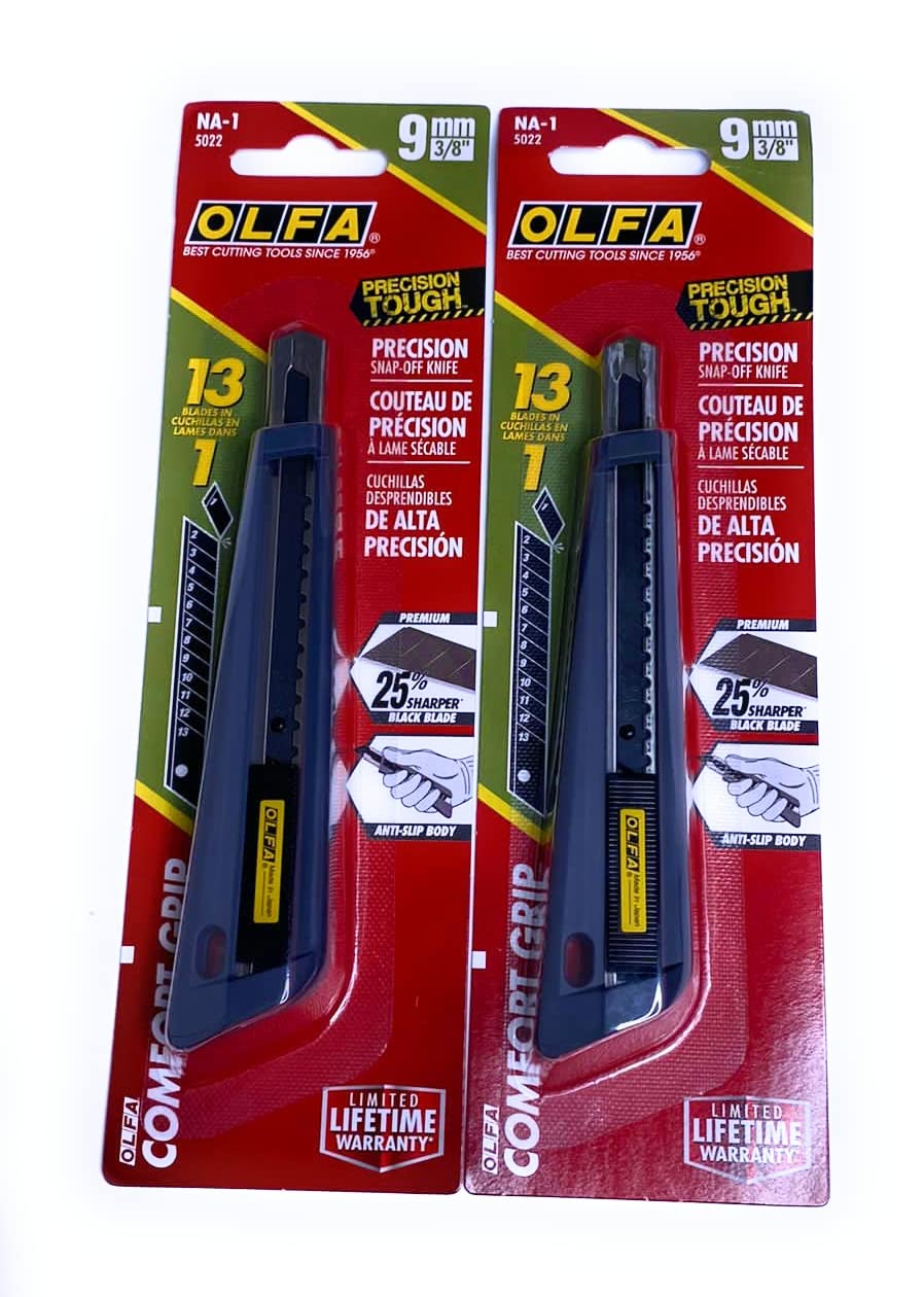 Olfa NA-1 HandSaver Cushion Grip Cutter (2 Pack)