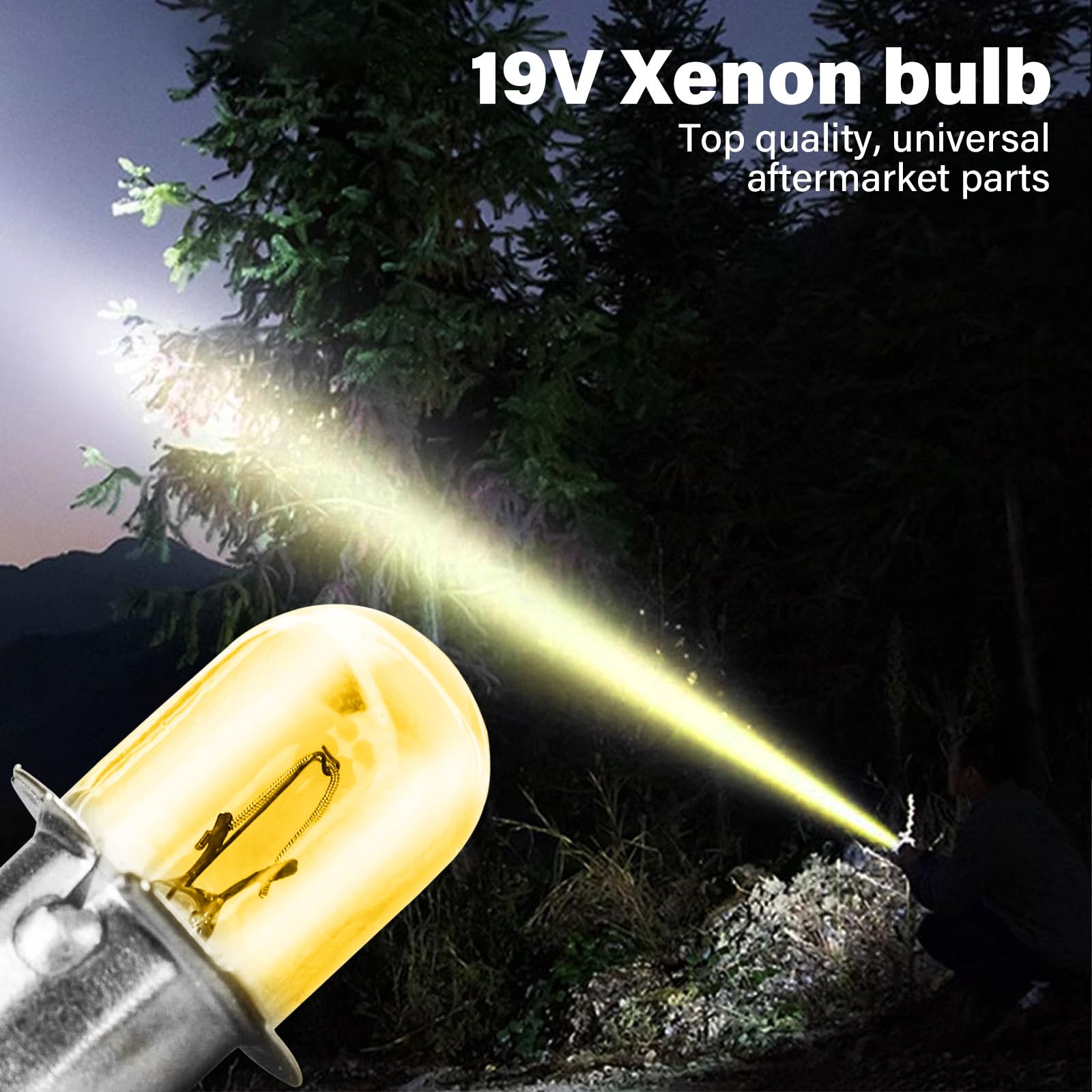 Ameri 19.2 Volt bulb Flashlight/Worklight Replacement XENON Bulbs 19v for CRAFTSMAN(4Pack)