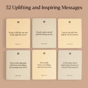 Intelligent Change Mindful Affirmations, 52 Positive Affirmation Cards for Women with Display Stand, Daily Affirmations for Inspiration, Mindfulness & Self Care, Unique Gifts for Women and Men