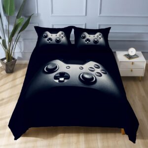 Jekeno Game Handle Twin Duvet Cover Set, Printed Design Colorful Bedding Accessories,1 PC Duvet Cover 68"*90", 2 PCS Pillowcases 20"*26"