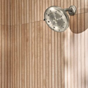 Moen N400R0BN Quattro Rainshower Showerhead with Four Unique Shower Experiences, Brushed Nickel