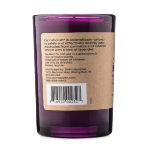 Cannabolish Lavender Smoke Odor Eliminating Candle, 7 oz, Natural Ingredients (Pack of 2)