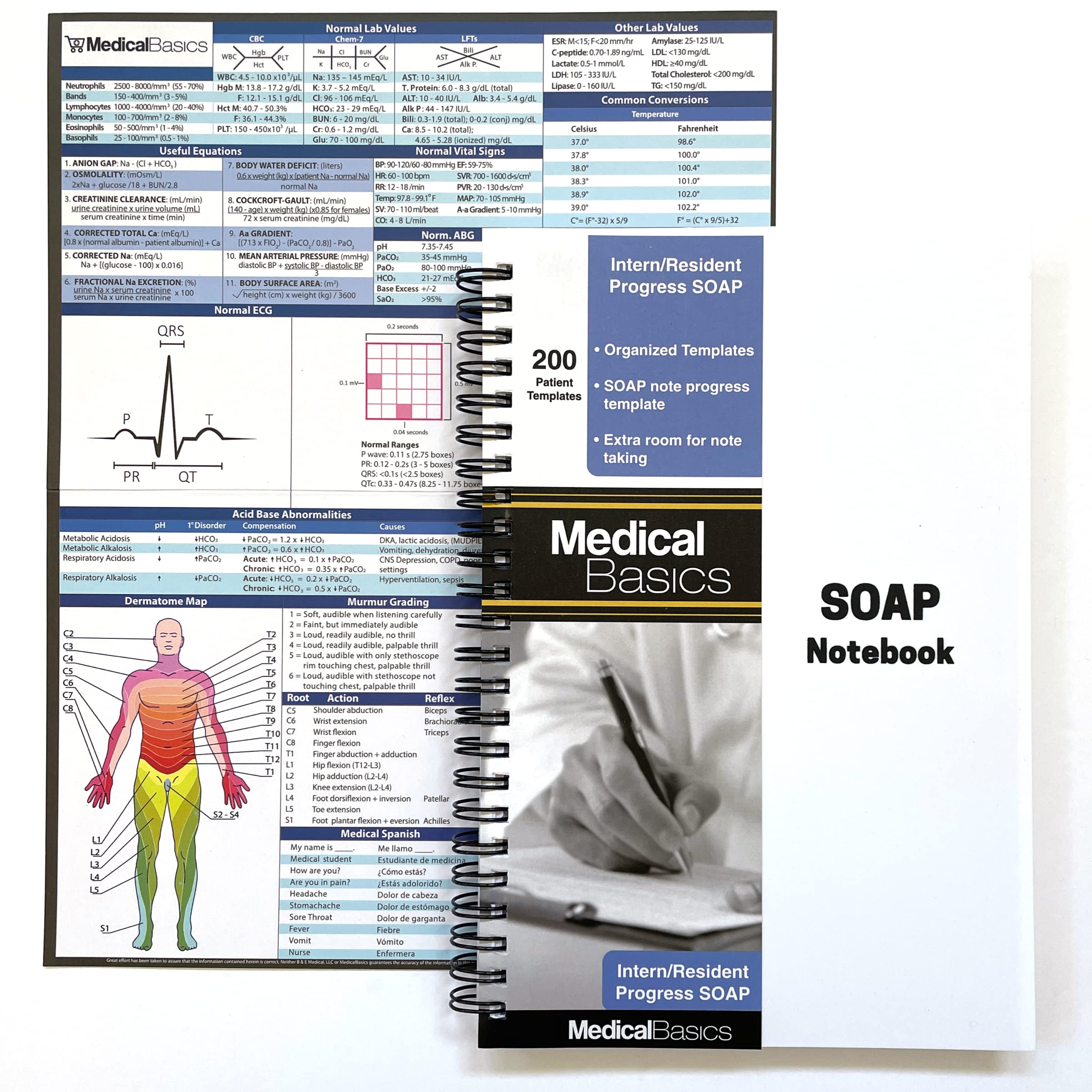 Inpatient Progress SOAP Notebook for Interns and Residents – Medical History and Physical Notebook, 200 Patient Templates for Inpatient Rounds