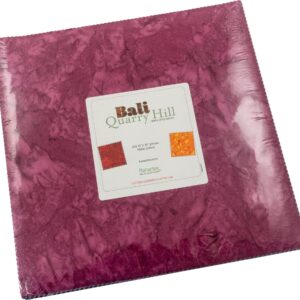 Bali Batik Quarry Hill 10X10 Pack 42 10-inch Squares Layer Cake Benartex, Assorted (QUA10PK)