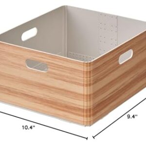 King Jim KW1024 Nachi Storage Box, Keni, Stacking Unit Box, M, Natural