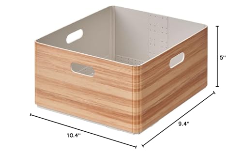 King Jim KW1024 Nachi Storage Box, Keni, Stacking Unit Box, M, Natural