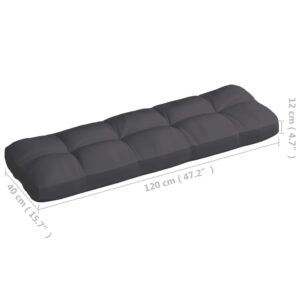 YITHOPI Pallet Sofa Replacement Seat Cushions Garden Outdoor Indoor,Universal Design Replacement Sofa Cushions Upholstered,Wear-Resistant,Pallet Sofa Cushions 7 pcs Anthracite(Fast Delivery)