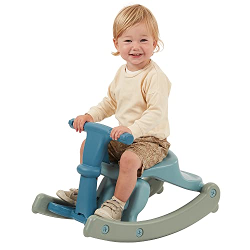 ECR4Kids Sit-N-Rock, Rocking Horse, Seafoam