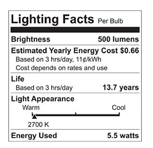 GE Relax LED Light Bulbs 60W, Soft White Candle Lights, Decorative Light Bulbs, Frosted, Small Base (8 Pack)