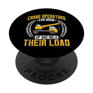 crane operators can boom funny forklift hook crane driver popsockets swappable popgrip