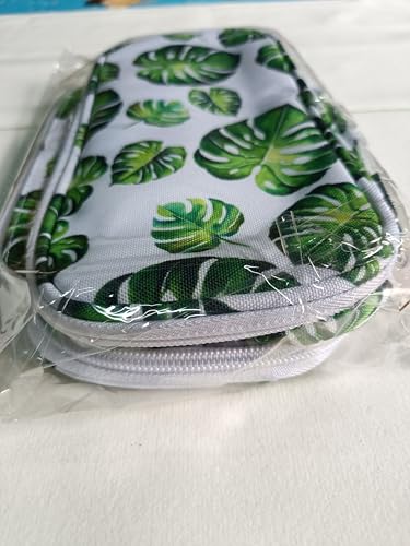 LParkin Tree Leaves Cute Pencil Case Super Large Capacity 3 Compartments Canvas Pen Bag Pouch Stationary Case Makeup Cosmetic Bag