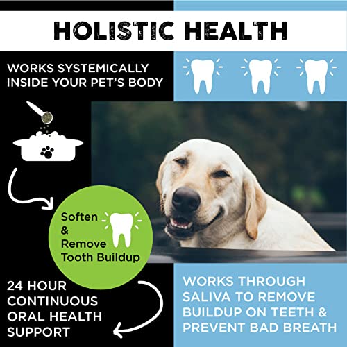 Nature's Diet Nature's Toothbrush Icelandic Seaweed Whole Flakes Oral Health Breath and Build-up Control Daily Meal Topper for Dogs & Cats