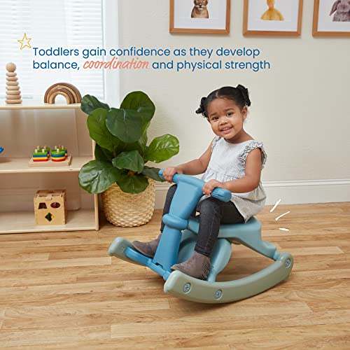 ECR4Kids Sit-N-Rock, Rocking Horse, Seafoam