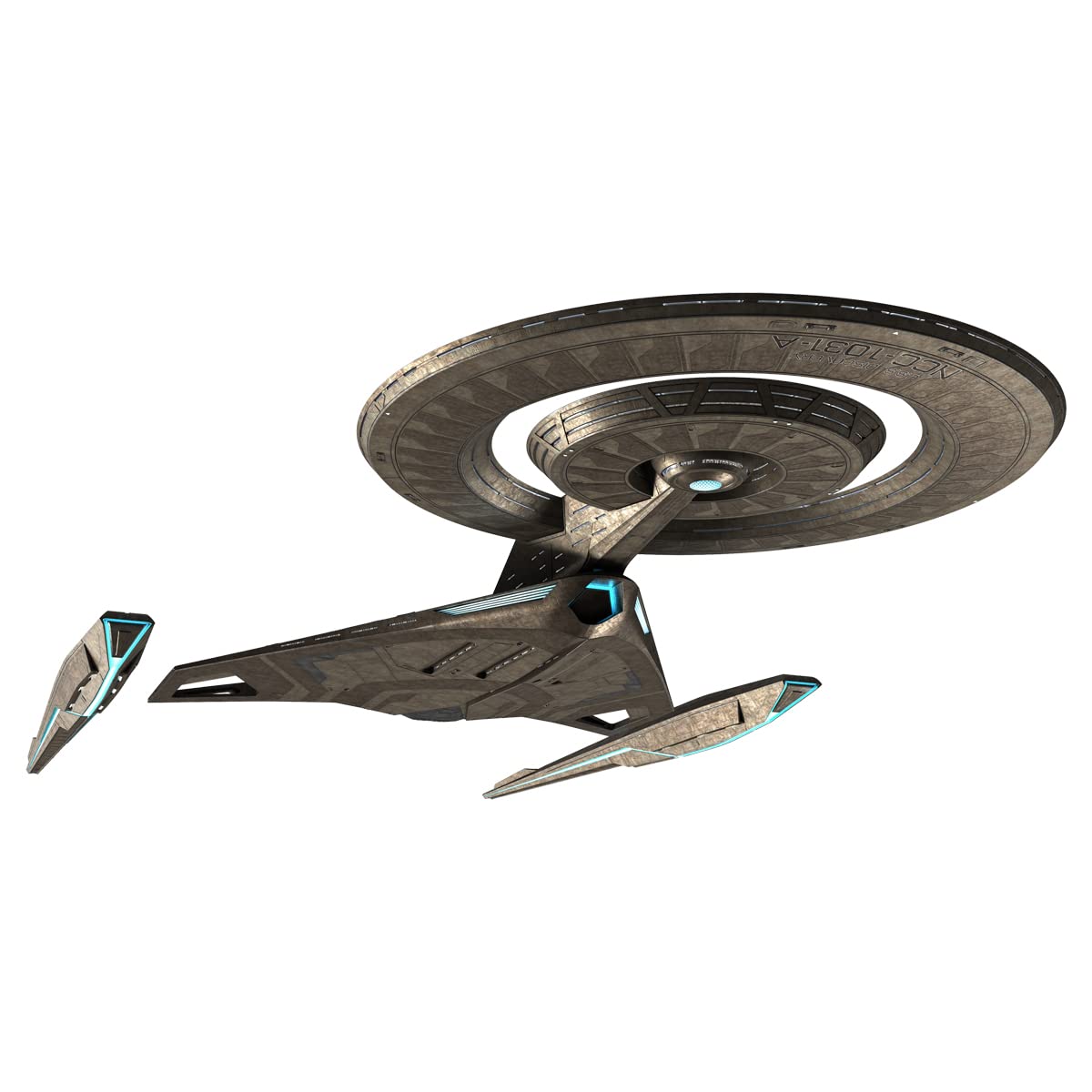 Eaglemoss Hero Collector U.S.S. Discovery NCC-1031-A (Refit) Starship | Stargate Official Ships Collection | Model Replica