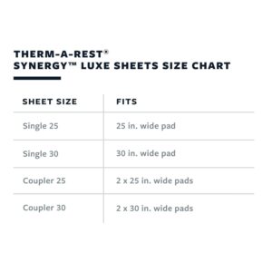 Therm-a-Rest Synergy Luxe Mattress Coupler, 25, Stargazer