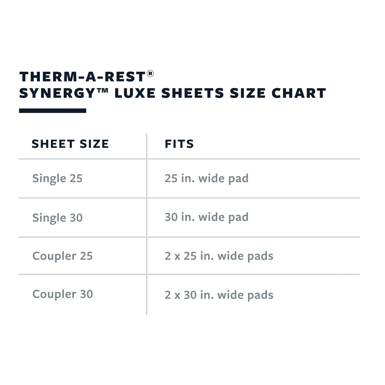 Therm-a-Rest Synergy Luxe Mattress Coupler, 25, Stargazer