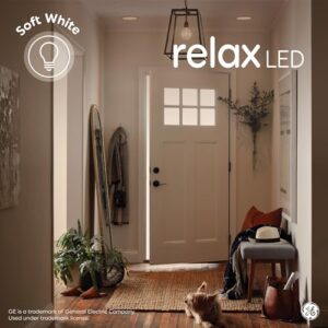 GE Relax LED Light Bulbs, 60W, Soft White Candle Lights, Decorative Bulbs, Medium Base (8 Pack)