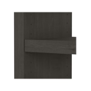 Bush Business Furniture Echo 56W Bookcase Desk in Charcoal Maple