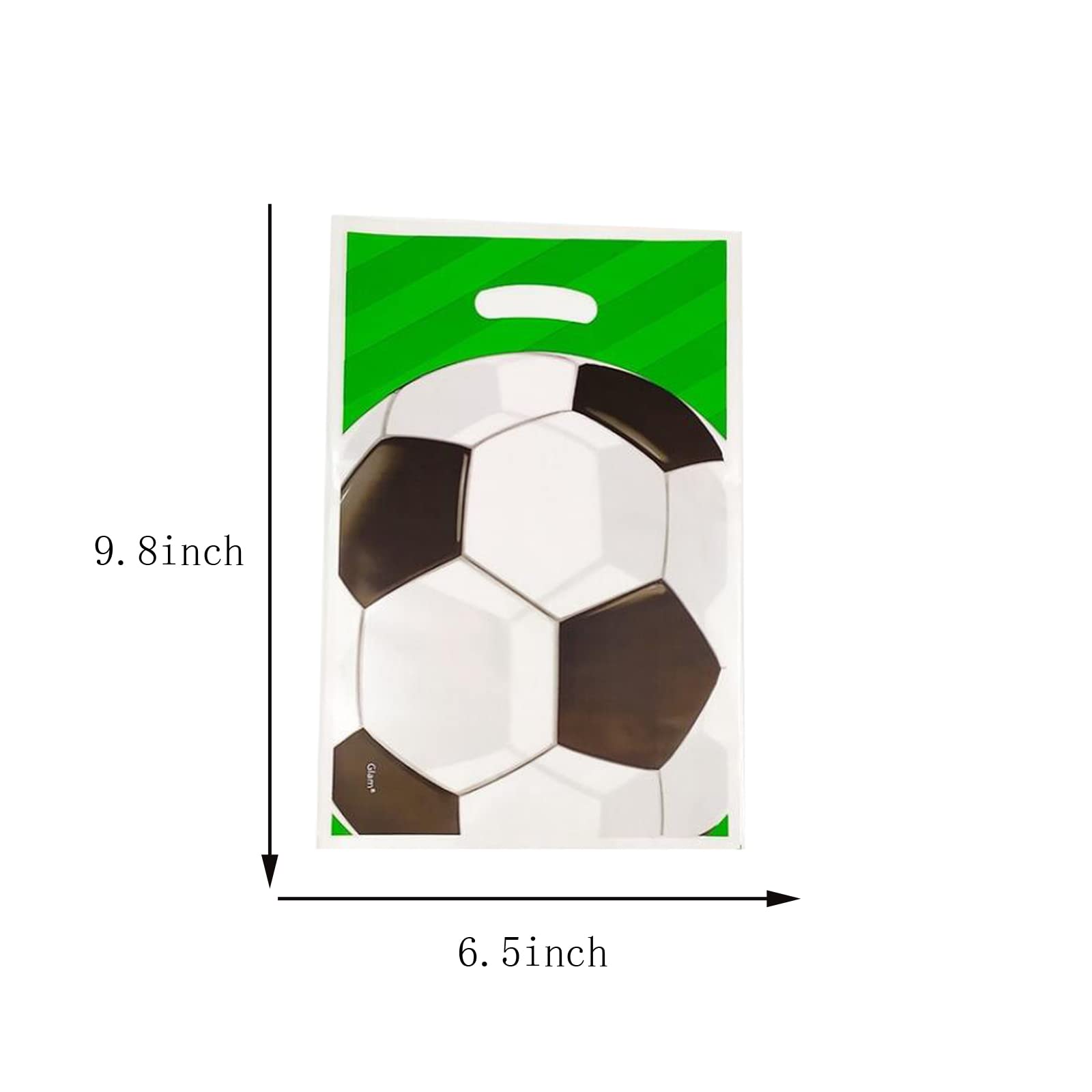 30Pieces Soccer Gift Bags Treat Candy Bags Soccer Goodie Bags Soccer Theme Gift Bags for Birthday Kids Party Football Themed Party Favors