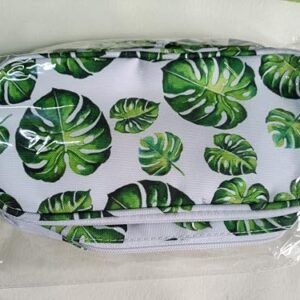 LParkin Tree Leaves Cute Pencil Case Super Large Capacity 3 Compartments Canvas Pen Bag Pouch Stationary Case Makeup Cosmetic Bag