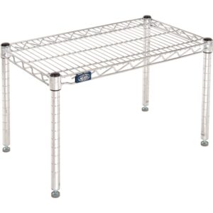 nexel chrome wire dunnage rack, 24"w x 14"d x 14"h