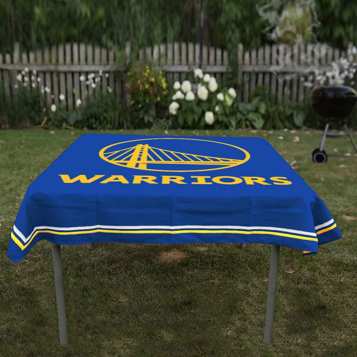 WinCraft Golden State Warriors Logo Tablecloth and Square Table Cover Overlay