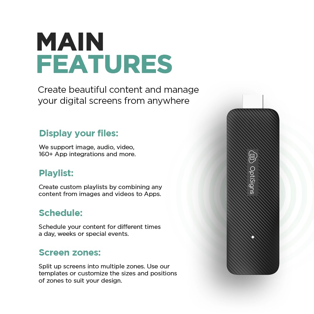 OptiSigns Android Stick Digital Signage Player