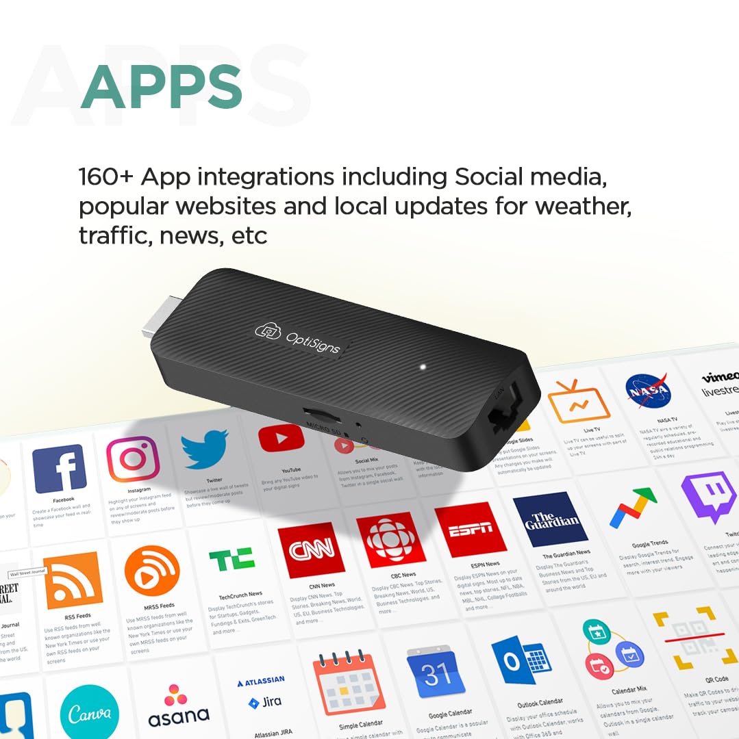 OptiSigns Android Stick Digital Signage Player