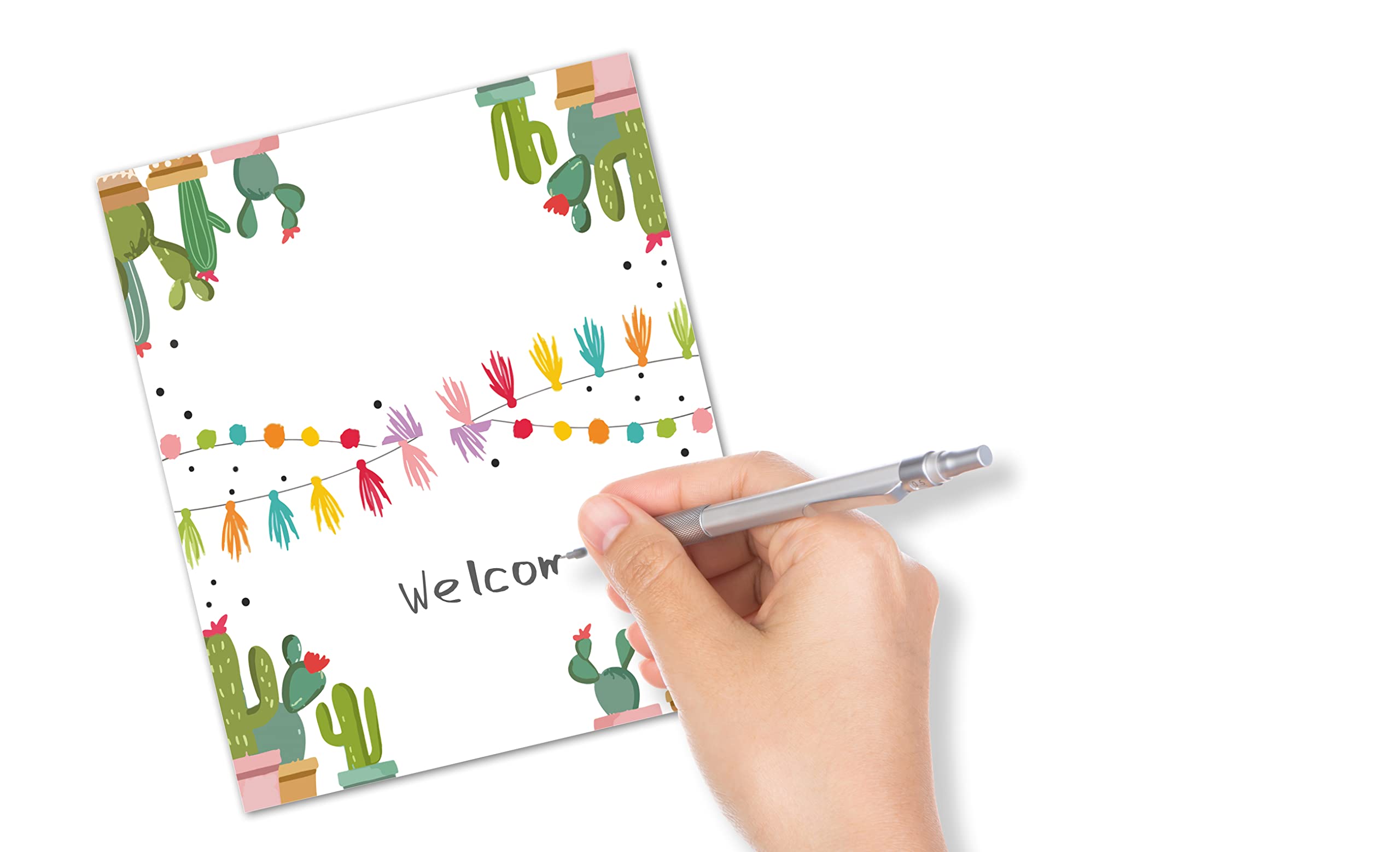 Table Place Card, Mexican Fiesta Themed Tent Style Cards, Pack of 25 Half-Fold Reception Place Card, Fiesta Cactus Food Labels, Fiesta Confetti Decor, Perfect for Baby Shower, Birthday Party C27